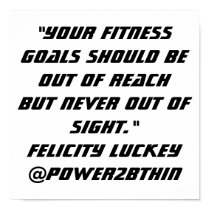 Fitness Goals posters by Power2BThin Fitness Goals posters