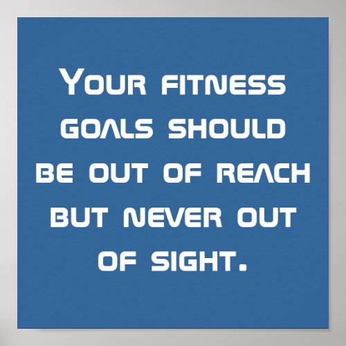 Fitness Goals print