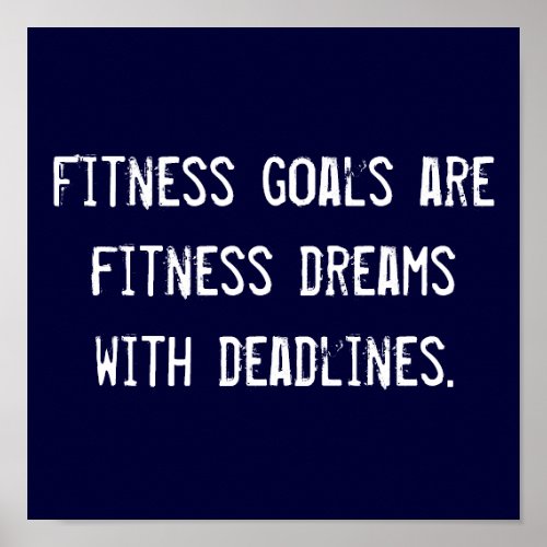 Fitness Goals print