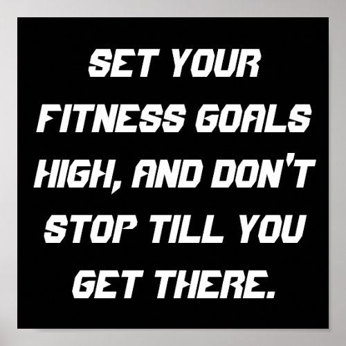 Fitness Goals print