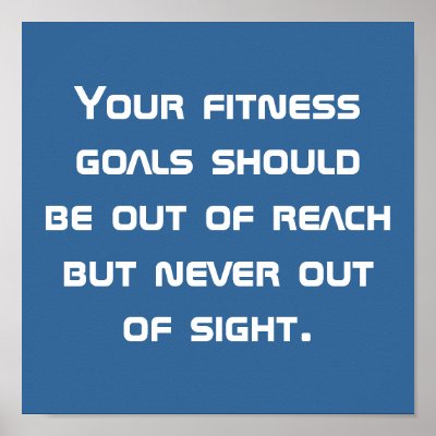 Fitness Goals Poster