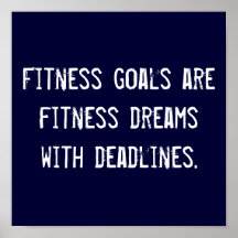 Fitness Goals Posters