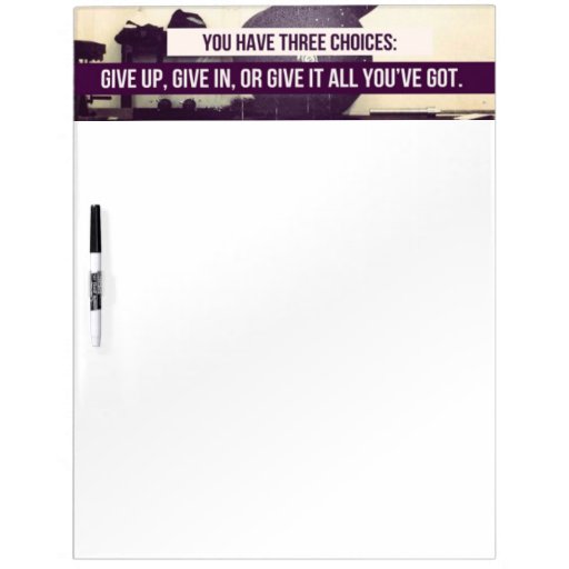 Fitness Gym Motivation Dry Erase Board Zazzle