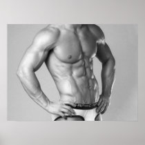 Fitness Model Abs Poster #100
