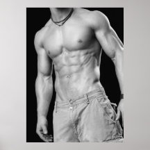 Fitness Model In Shorts Poster