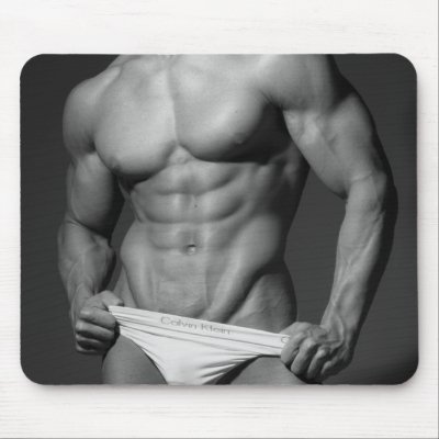 Fitness Model Mousepad by Photos By JAE Sexy hunk mousepad