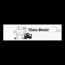 Fitness Monster bumper sticker bumper stickers