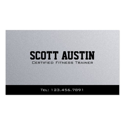 Fitness Trainer - Business Cards