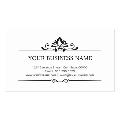 Fitness Trainer - Shadow of Damask Business Cards (back side)