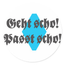 Fits scho, goes scho stickers