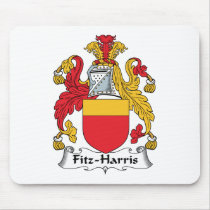 Fitz-Harris Family Crest mousepads by coatsofarms Fitz-Harris Family Crest mousepads