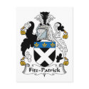 Fitz-Patrick Family Crest postcards