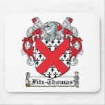 Fitz-Thomas Family Crest Mouse Pads