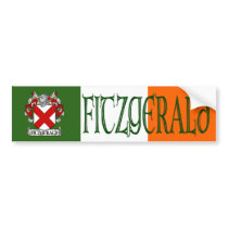 Fitzgerald Coat of Arms Bumper Sticker bumper stickers by irishcountry Fitzgerald Coat of Arms Bumper Sticker bumper stickers