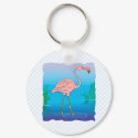 Fitzgerald Flamingo keychains by BisforBirds Fitzgerald Flamingo keychains