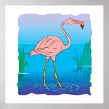 Fitzgerald Flamingo Print