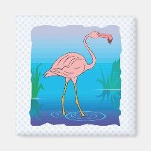 Fitzgerald Flamingo Refrigerator Magnet