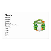 Fitzgerald Irish Shield Business Card
