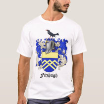 Fitzhugh Family Heraldry LARGE CREST t-shirts