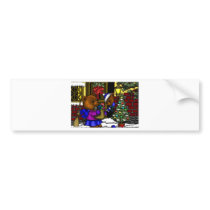 Fitztown Teddy Xmas bumper stickers
