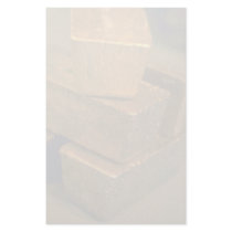 Five 90 pound gold bricks personalized stationery