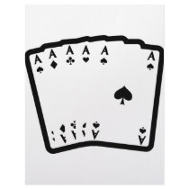 five aces icon black letterhead