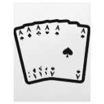 five aces icon black letterhead