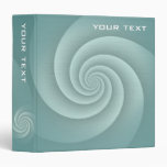 Five Arms Spiral in Aqua brushed metal texture Binders