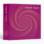 Five Arms Spiral in RedWine brushed metal texture Vinyl Binders