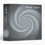 Five Arms Spiral in Silver brushed metal texture Binder