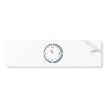 Five before twelve time is running out bumper stickers