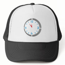 Five before twelve time is running out hats