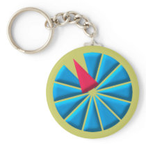 five before twelve time is running out keychains