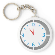 Five before twelve time is running out key chain