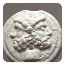 Five coins depicting Janus, Jupiter Square Sticker