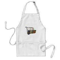 Five Colorful Saxophones Crafts Cook Chef Apron at Zazzle