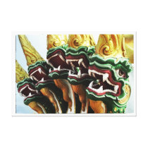 Five Dragons Stretched Canvas Print