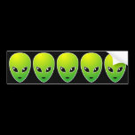 Five ETs bumper stickers