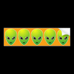 Five ETs - On Orange bumper stickers