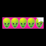 Five ETs - on Pink bumper stickers