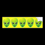 Five ETs - On Yellow bumper stickers