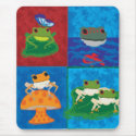 Five frogs mousepads