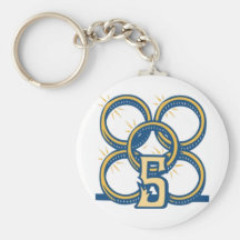 Five Gold Rings! Key Chains