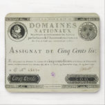 Five hundred livres banknote, 19th June 1791 Mouse Pads