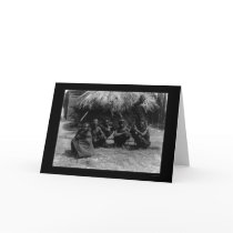 Five Kenya Masai Men in Africa 1920 cards