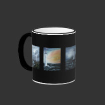 Five Lighthouses Mug by twincoveart Five Lighthouses Mug