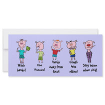 Five little piggies rack cards by JBPEANUT Five little piggies rack cards