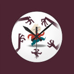 Five Little Zombies And Fred Gear wall clocks