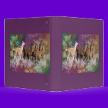 Five Llama Cloud Walk Fantasy White & Brown LLamas binders