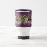Five Llama Cloud Walk Fantasy White & Brown LLamas mugs